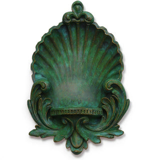 Scalloped Niche Wall Niche - 26-inch — Green Bronze finish