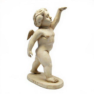 Saluto Cherub Statue - 24-inch — Museum Terracotta finish