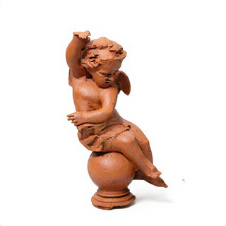 Manor Garden Cherub, Left Statue - 30-inch — Metro finish