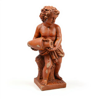 Cherub Water Pourer Fountain Figure - 38-inch — Metro finish