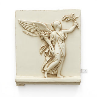 Angel of Peace Wall Plaque - 24-inch — Antique White finish