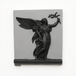 Angel of Peace Wall Plaque - 24-inch — Dusted Black finish
