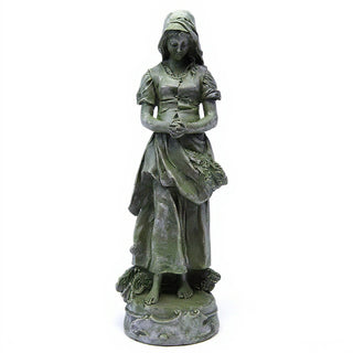 Saint Joan of Arc Statue - 28-inch — Mossy Green finish