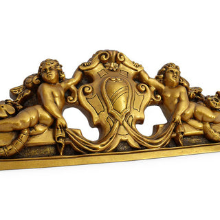 Devonshire Wall Pediment — Antique Gold finish