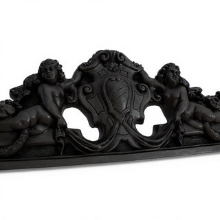 Devonshire Wall Pediment — Dusted Black finish