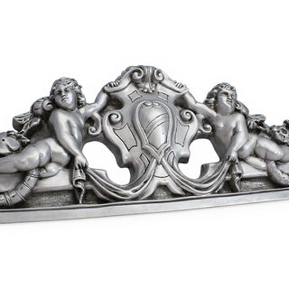 Devonshire Wall Pediment — Silver finish
