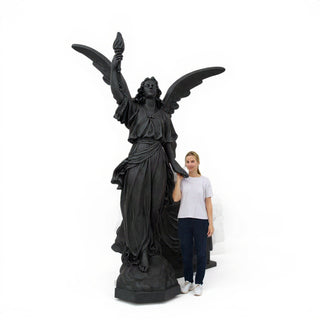 Angel of Light, Right Statue - 120-inch — Dusted Black finish