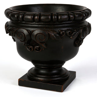 Monecello Curl Urn Planter — Iron finish