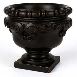 Curl Urn Planter - 24-inch — Iron finish