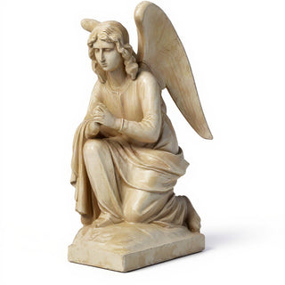 Adoration Angel Statue - 29-inch — Museum Terracotta finish