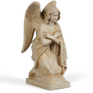 Adoration Angel (Crossed Arms) Statue - 29-inch — Museum Terracotta finish