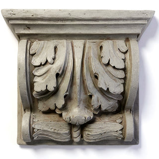 Scroll Hennsley Bracket — Antique Stone finish