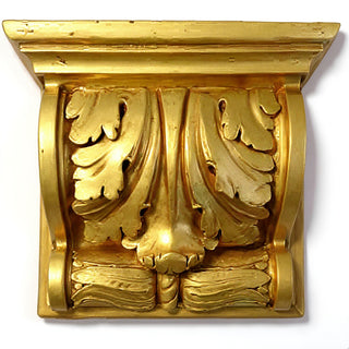 Scroll Hennsley Bracket — Deep Gold finish