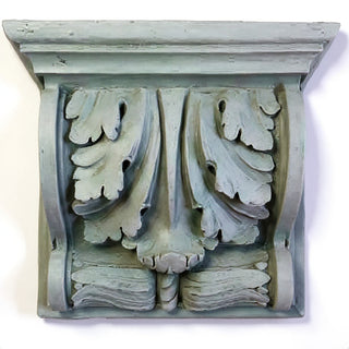 Scroll Hennsley Bracket — Mossy Green finish