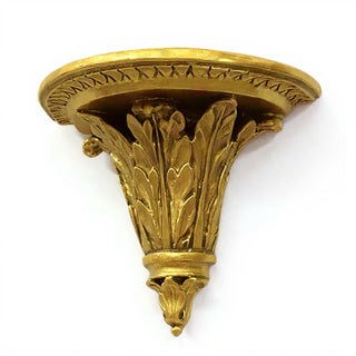 Slender Leaf Bracket Wall Bracket — Deep Gold finish