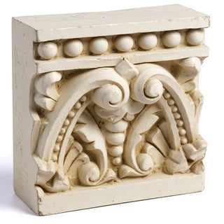 Detroit Tile Wall Plaque - 10-inch — Antique White finish