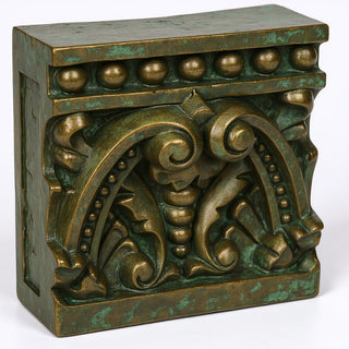 Detroit Tile Wall Plaque - 10-inch — Green Bronze finish