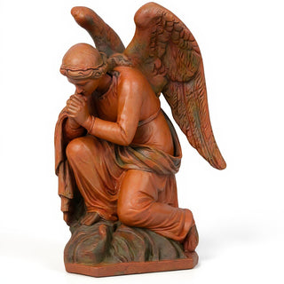 Kneeling Adoration Angel Statue - 38-inch — Metro finish