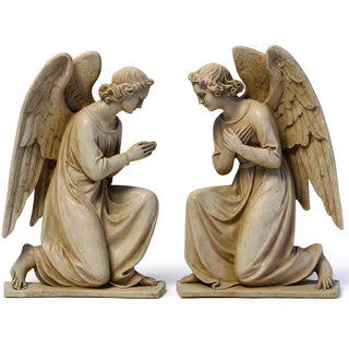 Angel Wall Plaque Set - 20.5-inch — Museum Terracotta finish