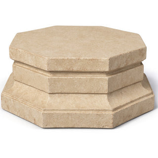 Eight Sided Riser Pedestal — Dusted Sand finish