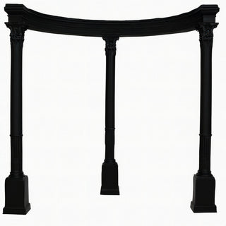 Gazebo Temple III Garden Structure — Flat Black finish