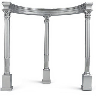 Gazebo Temple III Garden Structure — Silver finish