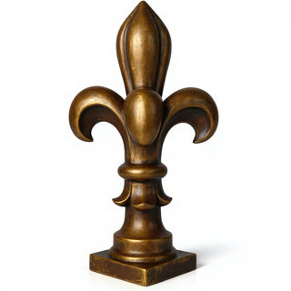 Fleur De Lis Monticello Pedestal - 35-inch — Bronze finish