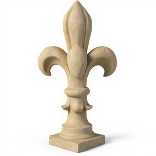 Fleur De Lis Monticello Pedestal - 35-inch — Dusted Sand finish