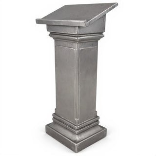 Podium with Full Front - 49-inch — Aged Silver finish