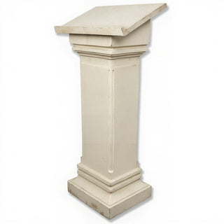Podium with Full Front - 49-inch — Antique White finish
