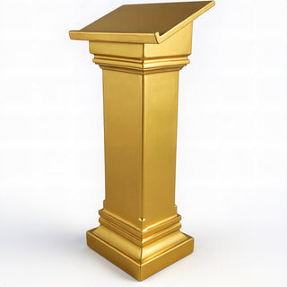 Podium with Full Front - 49-inch — Deep Gold finish