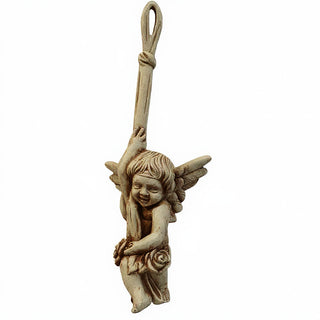Small Hanging Angel Wall Plaque - 18-inch — Gothic Stone finish