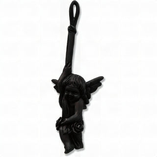 Small Hanging Angel Wall Plaque - 18-inch — Iron finish