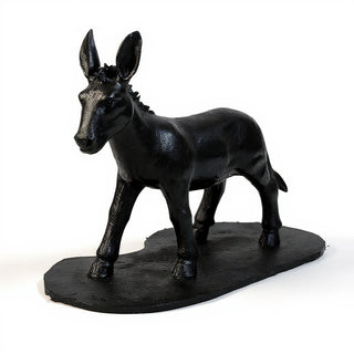 Nativity Donkey Statue — Dusted Black finish