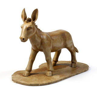 Nativity Donkey Statue — Gothic Stone finish