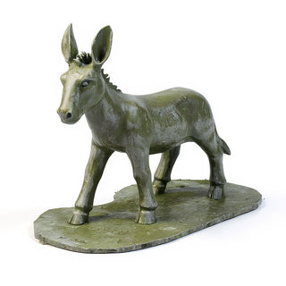 Nativity Donkey Statue — Mossy Green finish