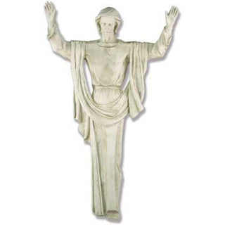 Rising Christ Wall Hanging 67" Statue - 67-inch