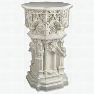 Cathedral Pedestal Statue - 44-inch - Realistic Color - Hand-Painted