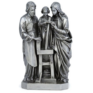 The Holy Family Statue - 25-inch — Antique Silver finish