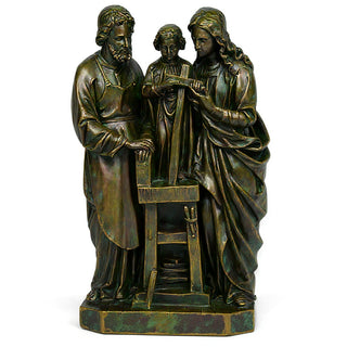 The Holy Family Statue - 25-inch — Green Bronze finish