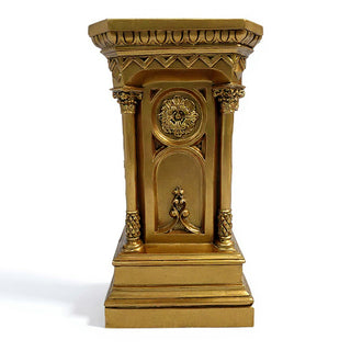 Columned Church Pedestal - 47-inch — Antique Gold finish