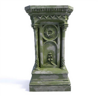 Columned Church Pedestal - 47-inch — Mossy Green finish