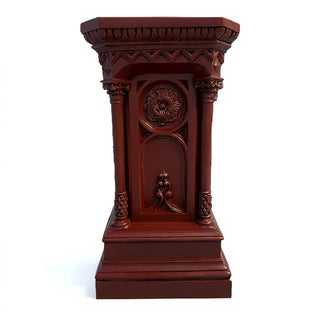 Columned Church Pedestal - 47-inch — Rust finish