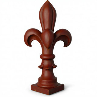 Fleur De Lis Finial - 8-inch — Rust finish