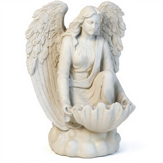 Angel of the Waters Statue - 34-inch — Antique White finish