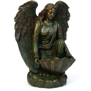Angel of the Waters Statue - 34-inch — Green Bronze finish