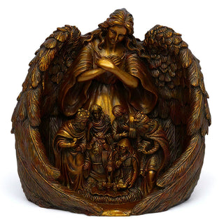 Guardian Angel Statue — Bronze finish