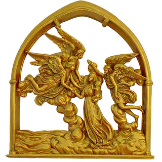 Angels of the Sea Mirror - 10-inch — Deep Gold finish