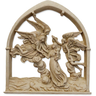 Angels of the Sea Mirror - 10-inch — Museum Terracotta finish