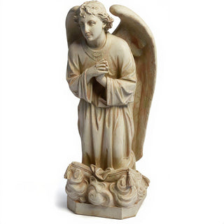 Kneeling Angel of Sorrow Statue - 27-inch — Museum Terracotta finish